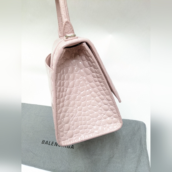 Balenciaga Hourglass Croc Embossed Small "LIVE SHOW TODAY" - Picture 6 of 16